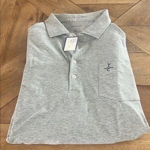 YCC Gray Long Sleeve Polo Shirt